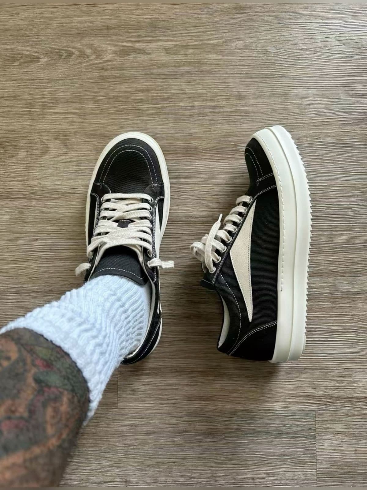 Rick Owens DRKSHDW Ramones Canvas Low