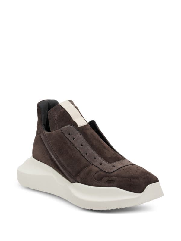 Rick Owens Suede Abstract Runner